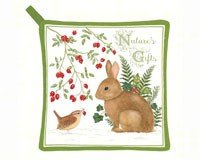 Winter Bunny Potholder