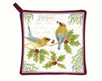 Cedar Waxwing Potholder