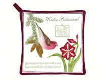 Purple Finch Potholder