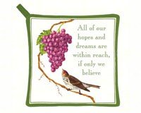 Purple Grapes Potholder