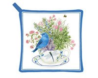 Blue Bunting Potholder
