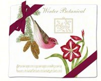 Purple Finch Flour Sack Towel