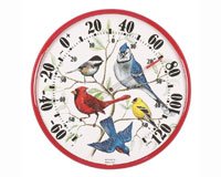 Designer Edition 12 1/2 inch In/Outdoor Songbirds Thermometer