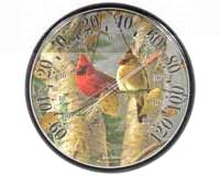 James Hautman 12 1/2 inch In/Outdoor Cardinals Thermometer