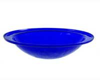 Bowl Bird Bath â€“ Cobalt Blue â€“ Crackle  Glass