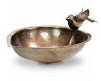 Bowl Bird Bath â€“ Heart Shaped â€“ Solid Brass