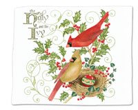 Holly and Ivy Single Flour Sack Towel