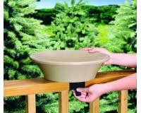 Deck Bird Bath â€“ 14 Inch EZ-Tilt & Clean â€“ Non-Heated Grey Color