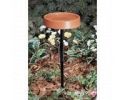 Heated Bird Bath â€“ Terracotta Colored â€“ With Metal Stand