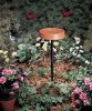 Heated Bird Bath â€“ Terracotta Colored â€“ With Metal Stand