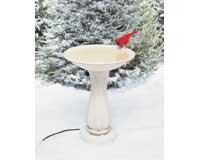 Heated Bird Bath â€“ Pedestal And Bowl â€“ Plastic