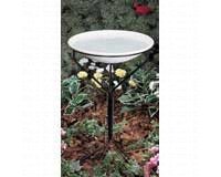 Stake Bird Bath â€“ Plastic 20 Inch â€“ White Color