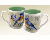 Bluebird Postcard Coffee Mug