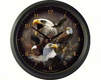 Eagle Collage Wall Clock