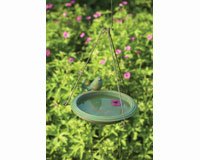 Hanging Round Bird Bath â€“ Teal Colored