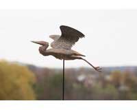Heron Staked Flamed Copper