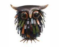 Spikey Owl Sculpture
