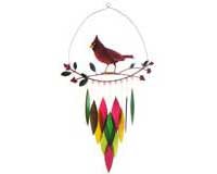 Cardinal on Branch Wind Chime