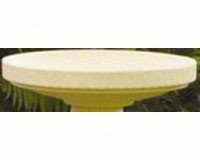 Pedestal Bird Bath â€“ Buff Color - BOWL TOP ONLY
