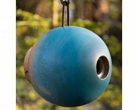 Globe Blue Birdhouse