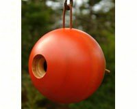 Globe Orange Birdhouse