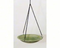 Hanging Alcyon Circle Bird Bath â€“ Meadow Green Color