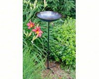 Stake Bird Bath â€“ Alcyon Circle â€“ Blue Color