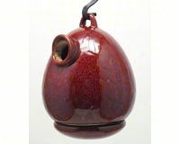 Egg Birdhouse Oxide Red