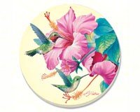 Rubythroat & Hibiscus Coasters Set of 4