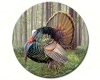 Game Birds Glass Lazy Susan 13"