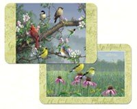 Beautiful Songbirds Reversible Placemat Plastic