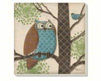 Fantasy Owl Coasters Set of 4