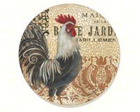 Maison Rooster Coasters Set of 4