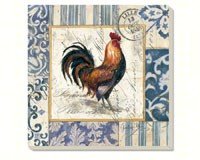 French Rooster Coasters Set of 4