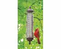 Bird Feeder Thermometer 1 lb capacity Bronze Patina