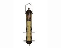 Grande View Bird Feeder Thermometer Bronze 1.5 lb capacity