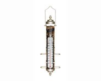 Grande View Bird Feeder Thermometer Satin Nickel 1.5 lb capacity