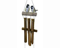 Chickadee Family Folk Art Finish Chime