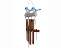 Bluebird Family Folk Art Finish Chime