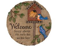 Beadworks Garden Stone Welcome
