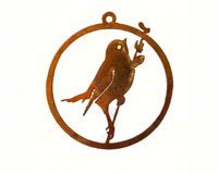 Bird on Willow Ornament