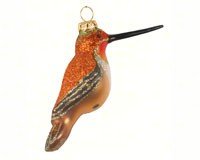 Rufous Hummingbird Ornament