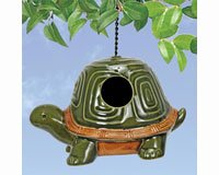 Turtle Birdhouse with Chain Hanger