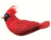Cardinal Woolie Ornament