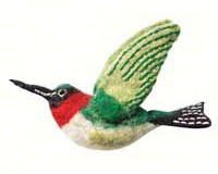 Hummingbird Woolie Ornament