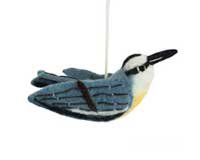 Nuthatch Woolie Ornament