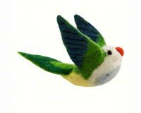 Monk Parakeet Woolie Ornament