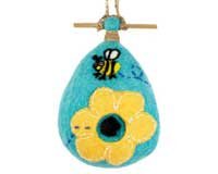 Flower Bee Felt Birdhouse
