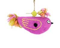 Wacky Bird Felt Birdhouse