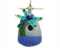Big Dragonfly Felt Birdhouse